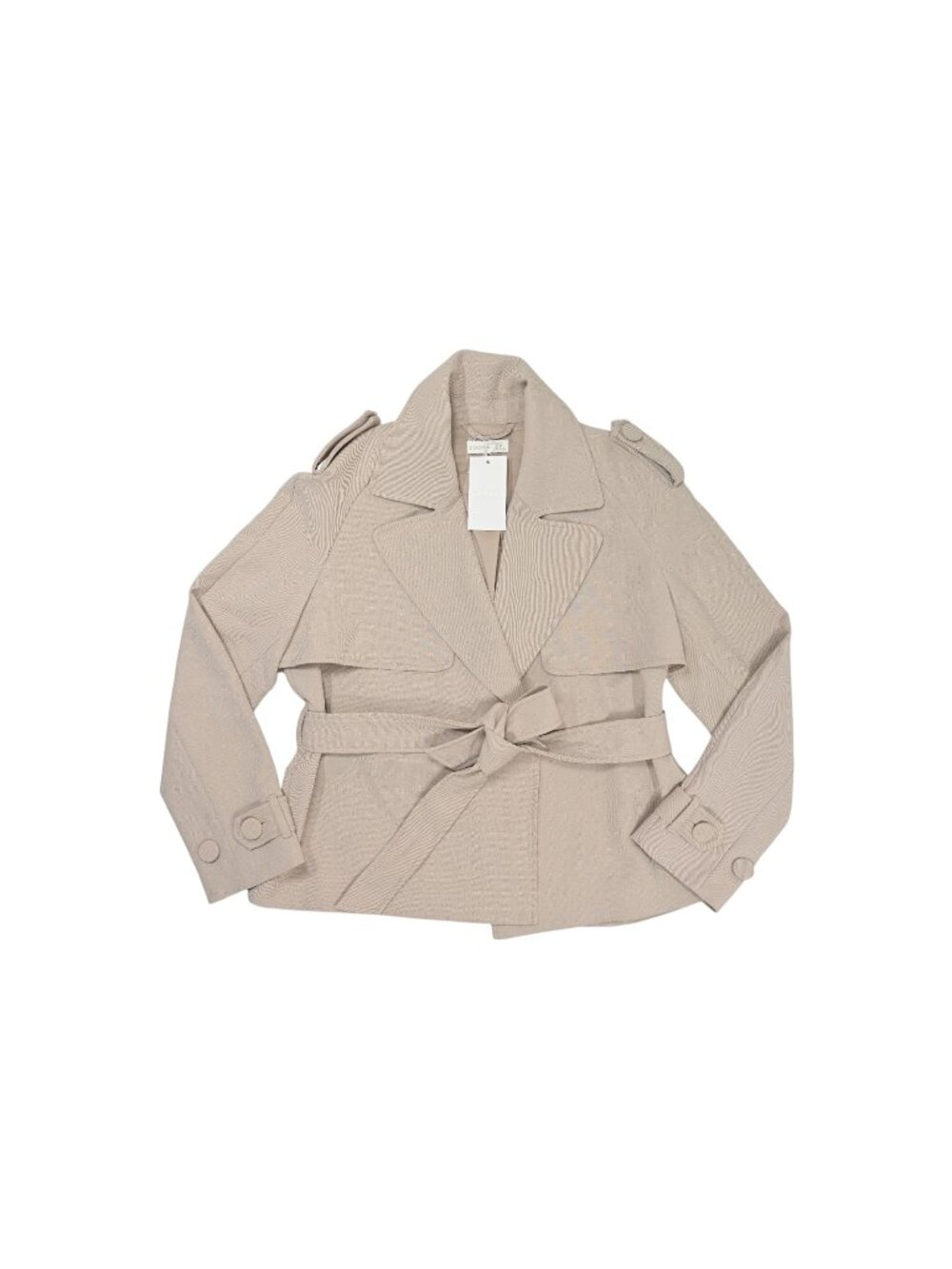 Kookai Ariel Cropped Jacket in Dark Oat